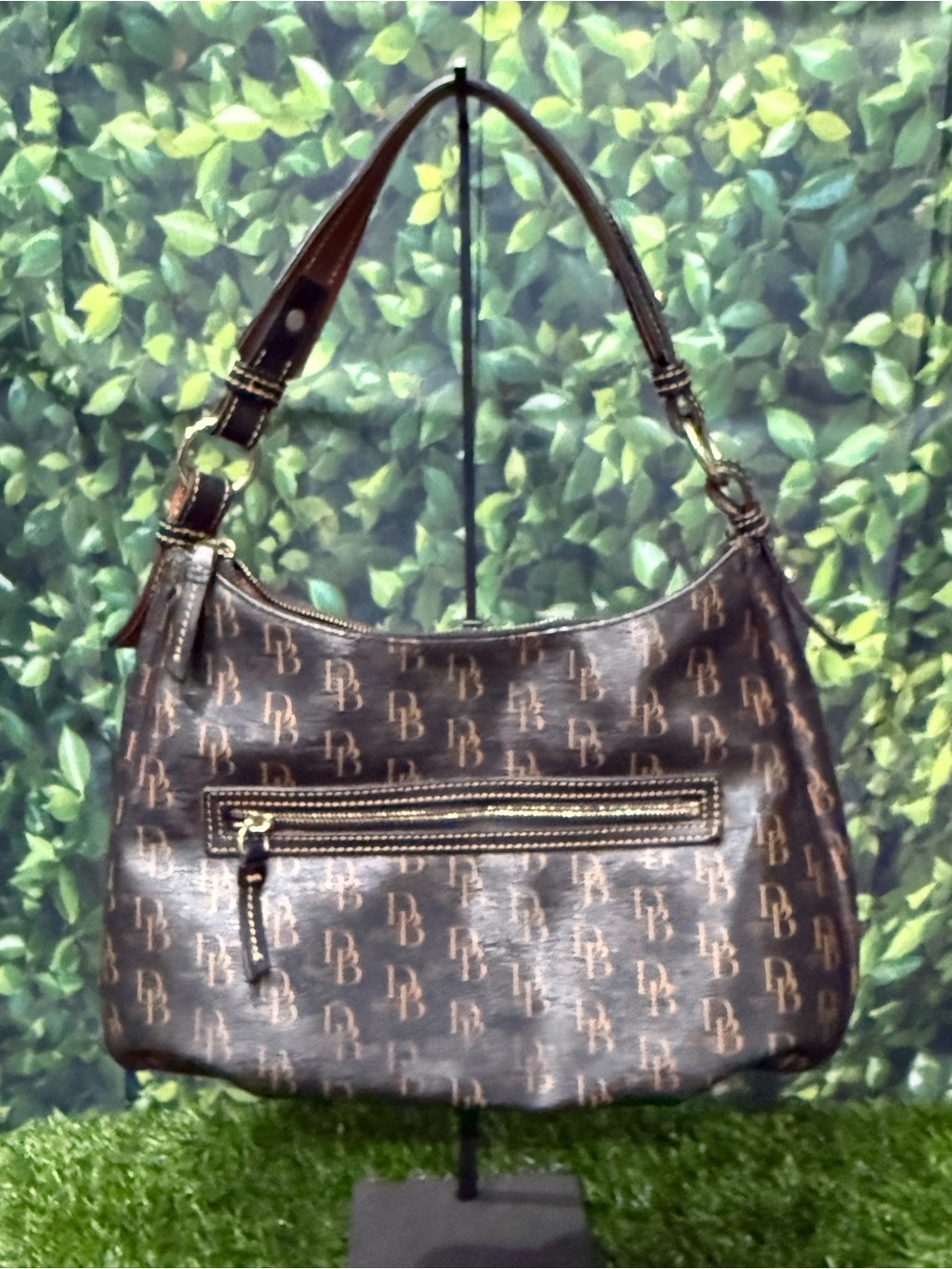 Dooney & Bourke 1975 Signature Collins Hobo Shoulder Bag